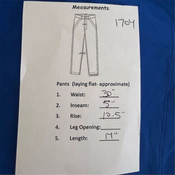 Fanatics Men's Biker Shorts Blue Size L 5in Inseam Casual Summer - Picture 8 of 8